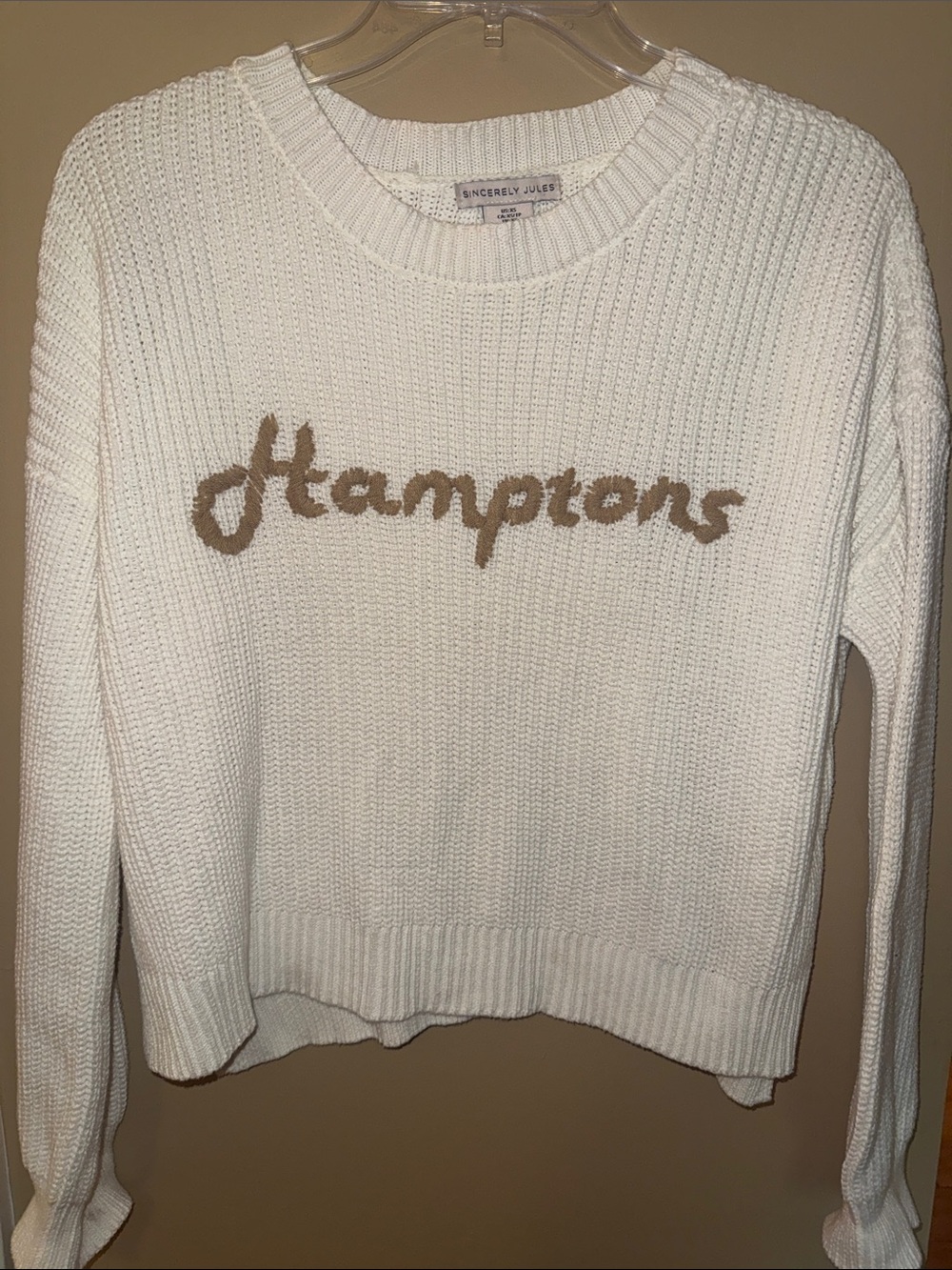 🤎🤎 Hamptons Sweater by Sincerely Jules size XS Cable-knit